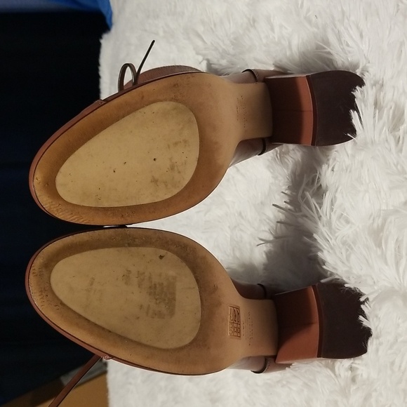 Stuart Weitzman Veruka Leather Lace Up Boots Size 36.5 Color Dark Tan - Picture 10 of 15